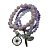 Conjunto de 4 pulseiras lilás - Imagem 1