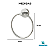 Porta toalha de argola para banheiro - 29004 - Imagem 2