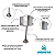 Válvula de Mictório com Sensor em Aço Inox - Loren MS100i - 35013 - Imagem 2