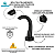 Torneira com Sensor Anti Vandalismo em latão preto - Loren TS300B - 35010 - Imagem 3
