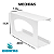 Suporte Porta Luvas Fabricado em Aço Pintura Eletrostática Branco - 13692 - Imagem 2