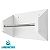 Suporte Pano Perfex Parede Aço Reforçado Branco Higiênico Para Clinica - 37002 - Imagem 1
