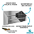 Suporte Pano Perfex Parede Aço Inox Semi brilho Higiênico Para Clinica - 37001 - Imagem 4