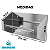 Suporte Pano Perfex Parede Aço Inox Semi brilho Higiênico Para Clinica - 37001 - Imagem 2