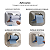 Suporte Pano Perfex Parede Aço Inox Semi brilho Higiênico Para Clinica - 37001 - Imagem 5