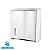 Dispenser de Papel Toalha Aço Inox com base Branca Interfolhas com Trava de Segurança - 20028 - Imagem 1