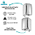 Secador De Mãos Automático Parede Aço Inox Escovado 304 Banheiro - 39003 - Imagem 3
