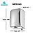 Secador De Mãos Automático Parede Aço Inox Escovado 304 Banheiro - 39003 - Imagem 2