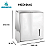 Dispenser de Papel Toalha Aço Inox Interfolhas com Trava de Segurança - 20029 - Imagem 2