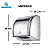 Secador De Mãos Automático Parede Aço Inox PowerClean Banheiro - 39002 - Imagem 2