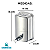 Saboneteira de Inox para Sabonete Líquido 500 ML - 17004 - Imagem 2