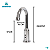 Torneira com Sensor Bivolt ou Pilhas Bica Fixa Alta - 6005 - Imagem 2