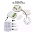 LED LIGHT COM CONTROLE REMOTO KIT 3 PEÇAS - Imagem 2