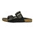 Chinelo Slide Birken Spossi Fivelas Couro Preto - Imagem 2