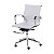 Cadeira Office Esteirinha Baixa Cromada ORDESIGN OR-3301 Branca - Imagem 1