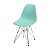 Cadeira DKR em Polipropileno e Base Metal ORDESIGN OR-1102 PP Verde Tiffany - Imagem 1