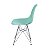 Cadeira DKR em Polipropileno e Base Metal ORDESIGN OR-1102 PP Verde Tiffany - Imagem 3