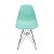 Cadeira DKR em Polipropileno e Base Metal ORDESIGN OR-1102 PP Verde Tiffany - Imagem 2