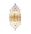 Arandela Princess 22x55cm Dourado e Transparente Lumier LU16017-DR - Imagem 1