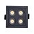 Spot Downlight Embutir Powerus 38° 8W 3000K IRC90 5x7,5cm Preto Nordecor 6380 - Imagem 4