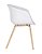 Cadeira Toledo com base em aço e acabamento idêntico a madeira e Assento Polipropileno Branco Fratini 1.00279.01.0001 - Imagem 2