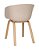 Cadeira Toledo com base em aço e acabamento idêntico a madeira e Assento Polipropileno Fendi Fratini 1.00279.01.0034 - Imagem 3