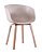 Cadeira Toledo com base em aço e acabamento idêntico a madeira e Assento Polipropileno Fendi Fratini 1.00279.01.0034 - Imagem 1