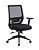Cadeira Genebra Diretor com Tela especial, Base de nylon e Polipropileno Preto Fratini 1.00256.01.0002 - Imagem 2