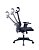 Cadeira Brooklyn com Tela especial, Base de nylon e Polipropileno Preto Fratini 1.00261.01.0002 - Imagem 5