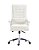 Cadeira Califórnia com Base e braços em aço cromado e Revestimento em couro ecológico Branco Fratini 1.00290.01.0001 - Imagem 1