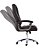 Cadeira Califórnia com Base e braços em aço cromado e Revestimento em couro ecológico Preto Fratini 1.00290.01.0002 - Imagem 4
