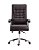 Cadeira Califórnia com Base e braços em aço cromado e Revestimento em couro ecológico Preto Fratini 1.00290.01.0002 - Imagem 1