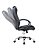 Cadeira Melbourne com Base em Aço Cromado, Assento e encosto com espuma e revestido em couro ecológico Preto Fratini 1.00314.01.0002 - Imagem 5