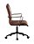 Cadeira Palermo com Base em Aço carbono e revestido em couro ecológico Marrom Fratini 1.00298.01.0003 - Imagem 3