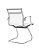 Cadeira Manhattan Fixo Aço Cromado e Couro Ecológico Branco Fratini 1.00207.01.0001 - Imagem 3