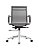 Cadeira Sydney Diretor com Aço Cromado e Tela Cinza Fratini 1.00230.01.0044 - Imagem 1