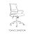 Cadeira Tokyo Diretor com Base em aço Nylon e Revestimento em tela e Encosto e Braços em Polipropileno Preto Fratini 1.00310.01.0002 - Imagem 5