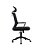 Cadeira Tokyo Presidente com Base em aço Nylon e Revestimento em tela e Encosto e Braços em Polipropileno Preto Fratini 1.00311.01.0002 - Imagem 3