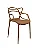 Cadeira Aviv Polipropileno Marrom Capuccino Fratini 1.00110.01.0070 Kit 4 Unidades - Imagem 5