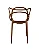Cadeira Aviv Polipropileno Marrom Capuccino Fratini 1.00110.01.0070 Kit 4 Unidades - Imagem 3