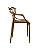Cadeira Aviv Polipropileno Marrom Capuccino Fratini 1.00110.01.0070 Kit 4 Unidades - Imagem 4