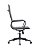 Cadeira Manhattan Black Presidente Aço Preto e Couro Ecológico Cinza Fratini 1.00405.01.0010 - Imagem 4
