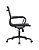 Cadeira Manhattan Diretor Aço Preto e Couro Ecológico Preto Fratini 1.00406.01.0002 - Imagem 4