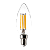 Lâmpada LED Vela Dimerizável 127V E14 2400K 4W 400lm PIX 36506103 - Imagem 1