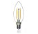 Lâmpada LED vela lisa filamento E14 2700K quente 2W 127V Mundial Lux ML-0262 - Imagem 1