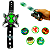 Relógio Lançador Luz Som Ben 10 Bonecos Discos Omnitrix - Imagem 2