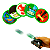 Relógio Lançador Luz Som Ben 10 Bonecos Discos Omnitrix - Imagem 3