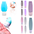 Kit Viagem 4 Frascos Silicone Pote 90ml Porta Creme Shampoo - Imagem 7