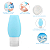 Kit Viagem 4 Frascos Silicone Pote 90ml Porta Creme Shampoo - Imagem 1