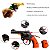 Arma De Brinquedo C/ 72 Shots Revolver Reforçado Espoleta - Imagem 3